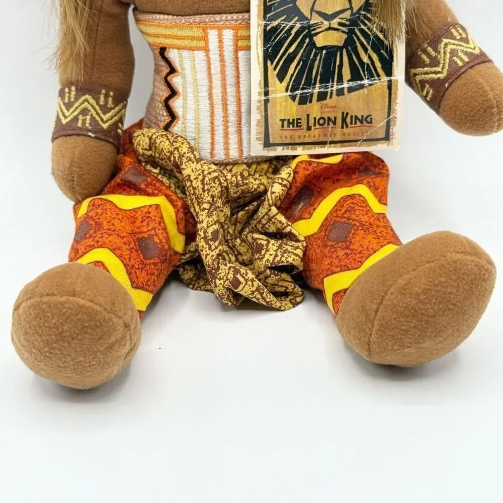 The Lion King Broadway Musical Simba Plush Stuffed Animal Disney NWT